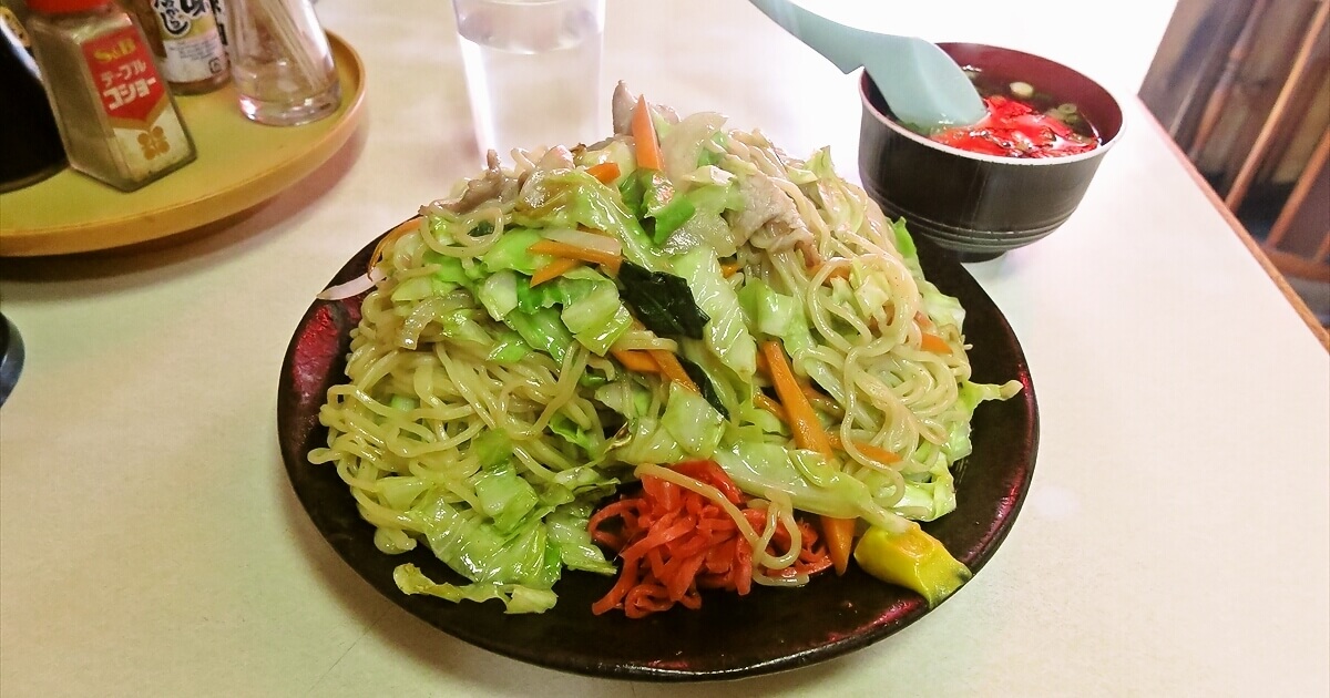 相模原市『中華料理 大勝軒』塩焼きそば大盛りサムネイル