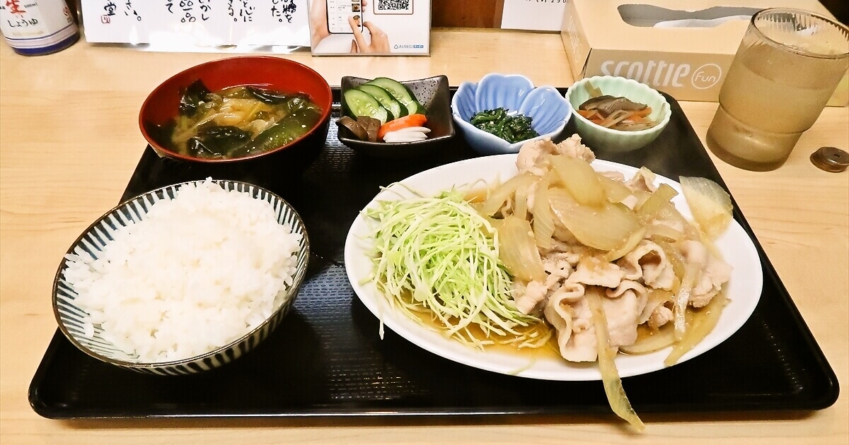 相模原市『よしりん食堂』しょうが焼き定食サムネイル