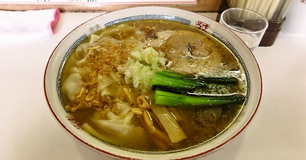 2026年相模原市『支那そばや相模原店』塩ワンタンメン大盛りサムネイル