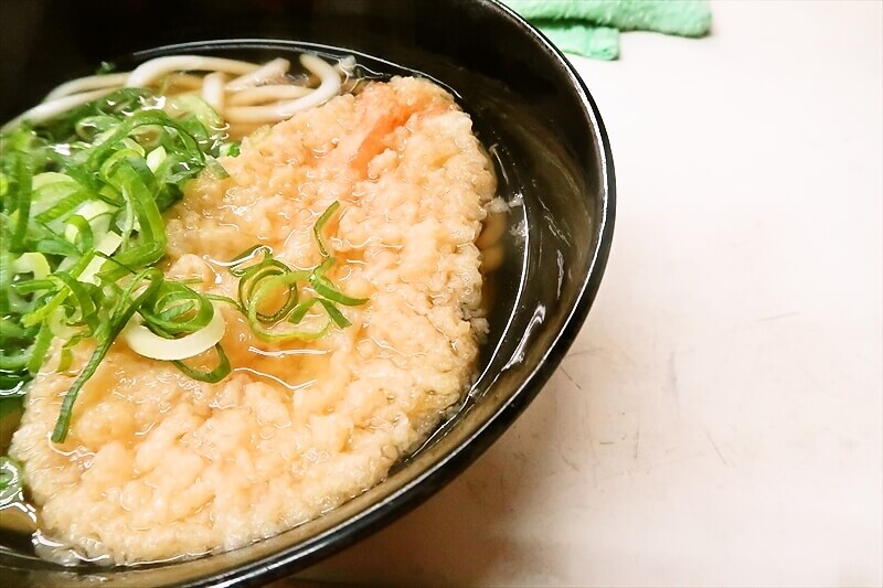 大阪市難波『うどん そば 天政』天ぷらうどん3