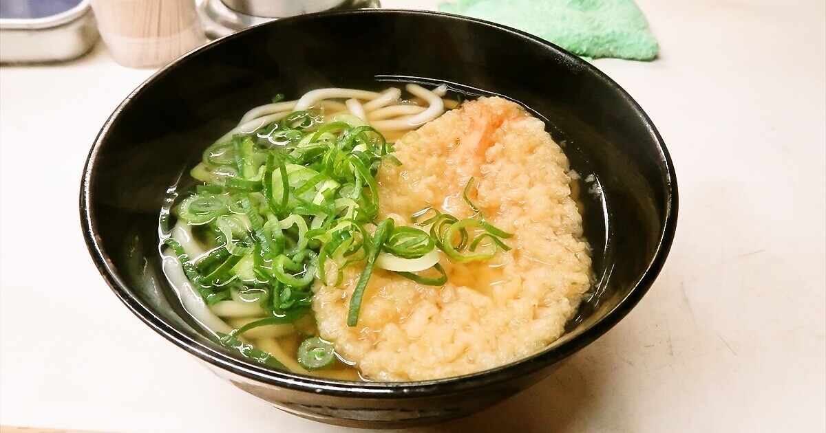 大阪市難波『うどん そば 天政』天ぷらうどんサムネイル