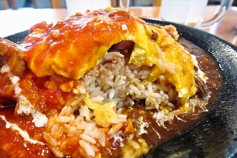 八王子駅『オムライス PiaPia（ピアピア）』デミ＆鶏トマトオムライス10