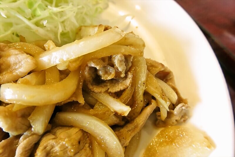 相模原市『味の彩門』ガッツリ定食（ラーメン、大ライス、生姜焼き）6