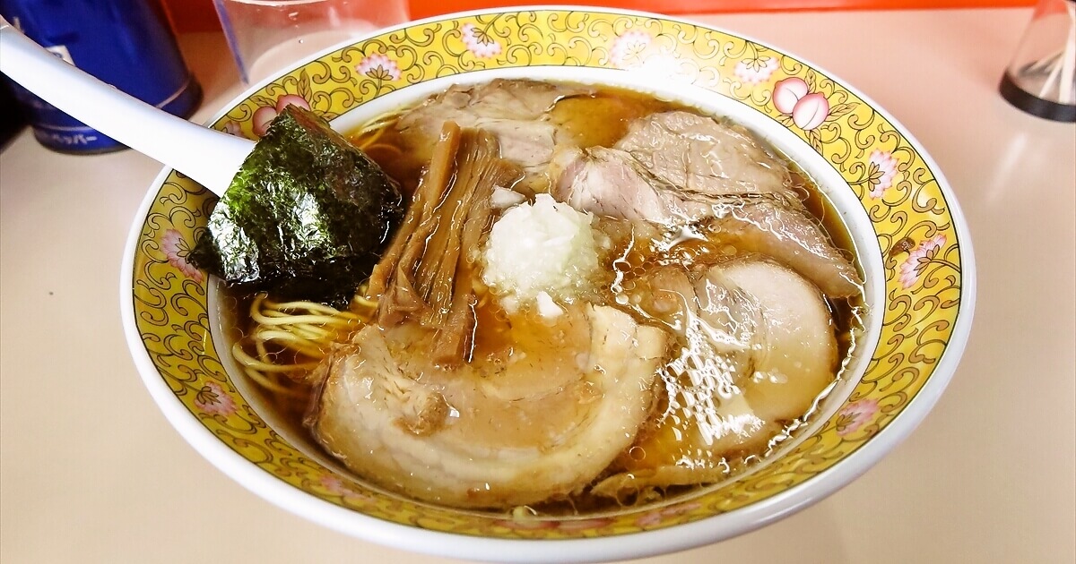 八王子ラーメン『タンタン』ミックスチャーシューメン大盛りサムネイル