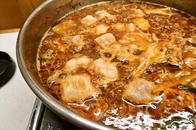 大阪市西成区『ホルモン鍋 たつ屋』ホルモン鍋11