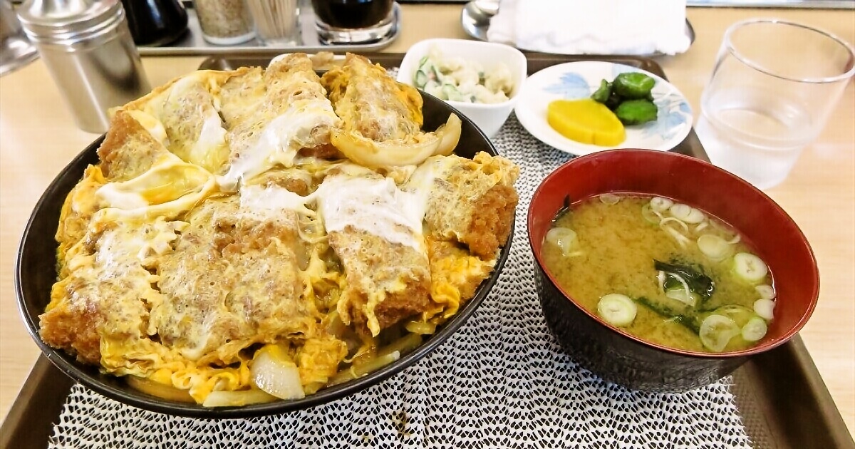 厚木市『定食家 そば八』ビックかつ丼サムネイル