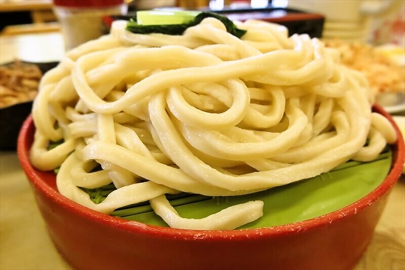 八王子『うどん ふたばや』冷やしうどん3人前＆天ぷら＆肉9