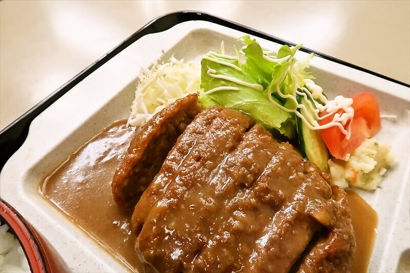 大阪市西成区山王『和洋食 日松亭』日替わりミンチカツ定食7