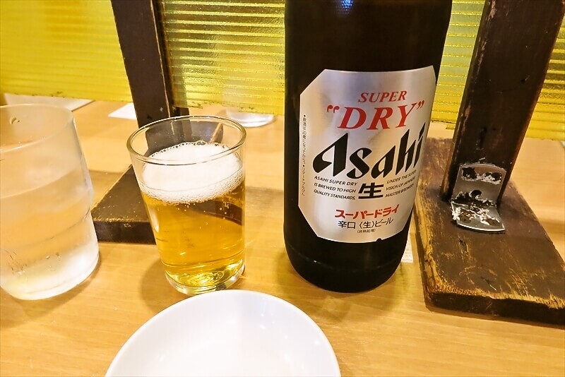 横浜市横浜駅『中華一 龍王（りゅうおう）』瓶ビール