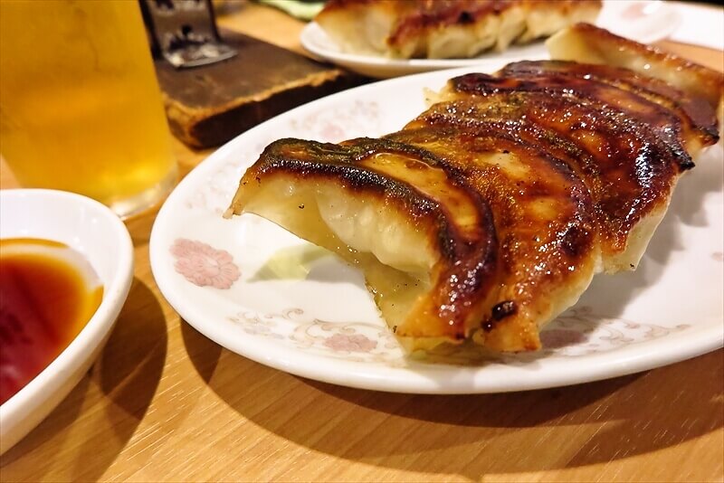 横浜市横浜駅『中華一 龍王（りゅうおう）』焼き餃子2人前＆ビール5