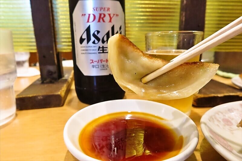 横浜市横浜駅『中華一 龍王（りゅうおう）』焼き餃子2人前＆ビール6