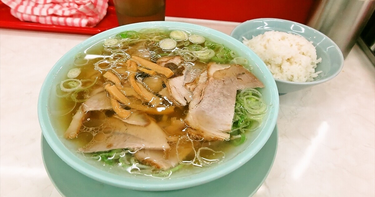 『なぎちゃんラーメン八王子店』中華そば＆ライスサムネイル