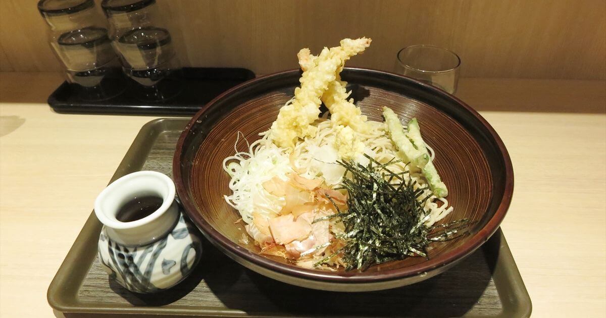 東京都『ウエスト町田店』海老天ぶっかけ蕎麦特盛りサムネイル