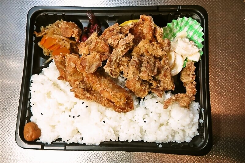相模原市淵野辺『こがねちゃん弁当』鶏の唐揚げ弁当特盛3