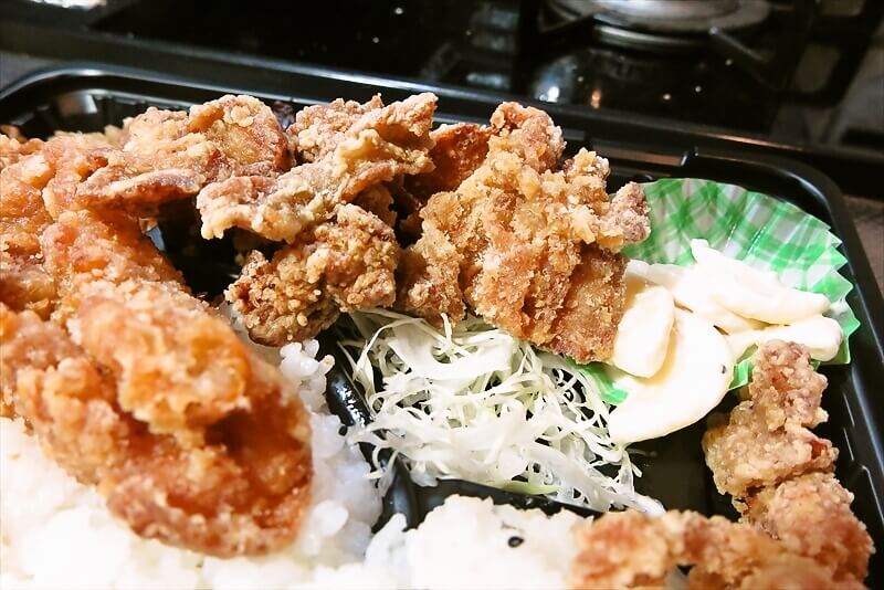 相模原市淵野辺『こがねちゃん弁当』鶏の唐揚げ弁当特盛12